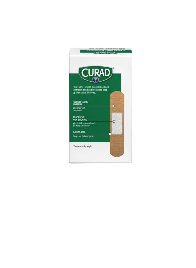 Curad Flex-Fabric Adhesive Bandages, Assorted Sizes, 30 Count - Image 3